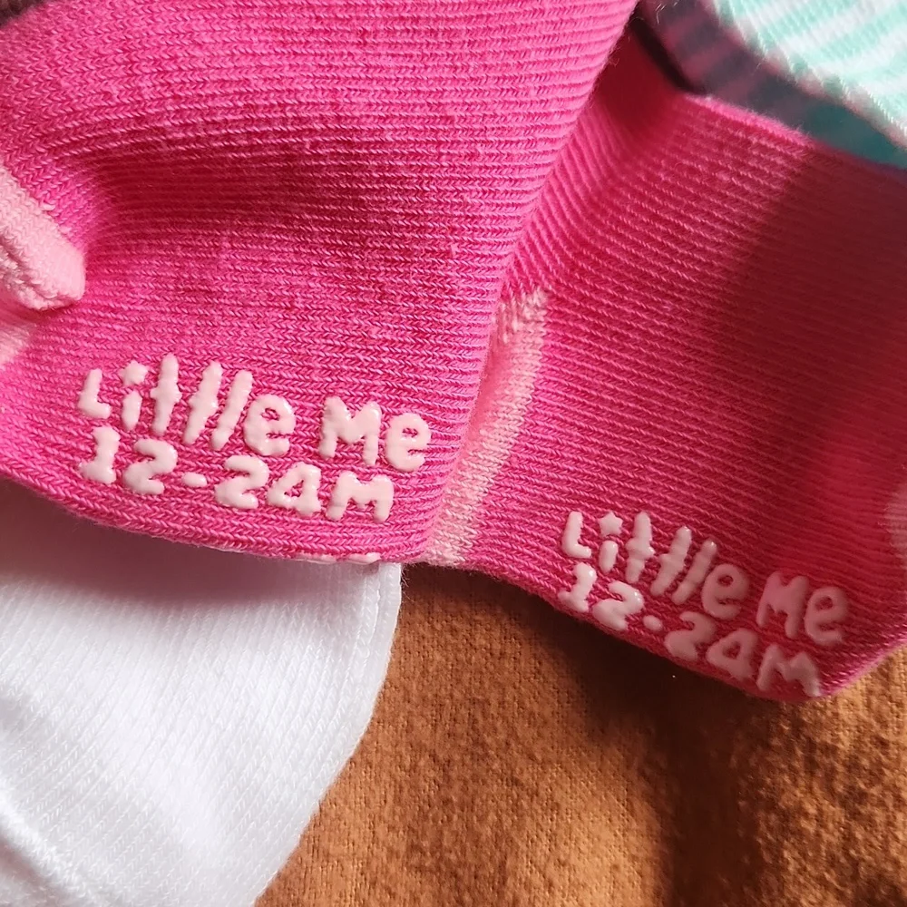 Modern Baby Bandana Bibs and Little me Socks